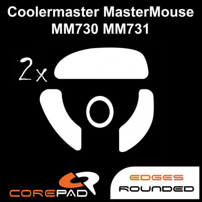 Corepad Skatez Mouse Feet for Cooler Master MM730 & MM731 - Ultra Smooth Gliding Replacement Feet for Gaming Mice | Perfect for FPS, MOBA & Esports Gaming