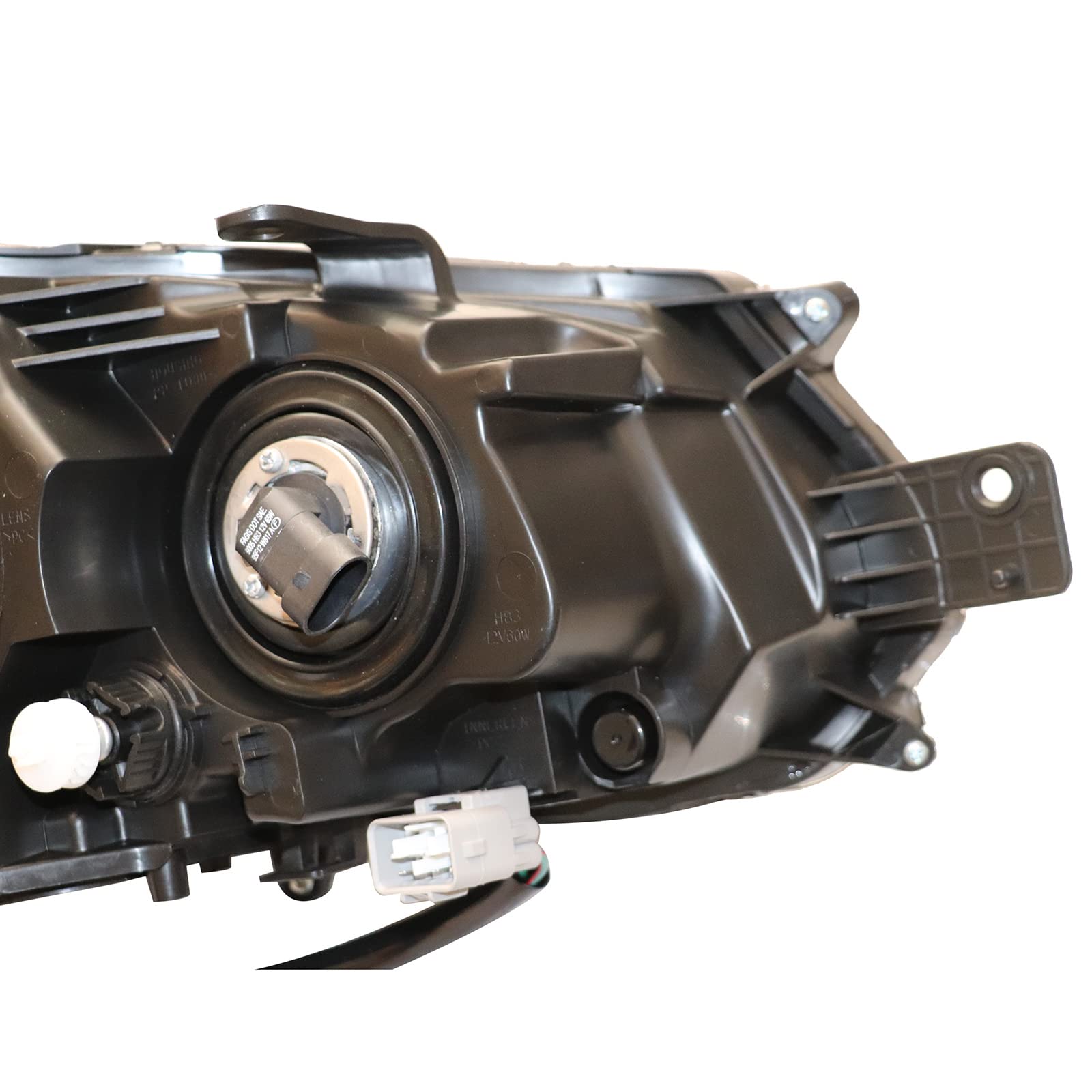 2012-2014 Subaru Impreza & XV Crosstrek Left Driver Side Headlight Assembly - Black Housing Halogen Headlamp with Clear Lens | Replacement for Damaged Headlights | Perfect for Night Driving & Auto Restoration Projects
