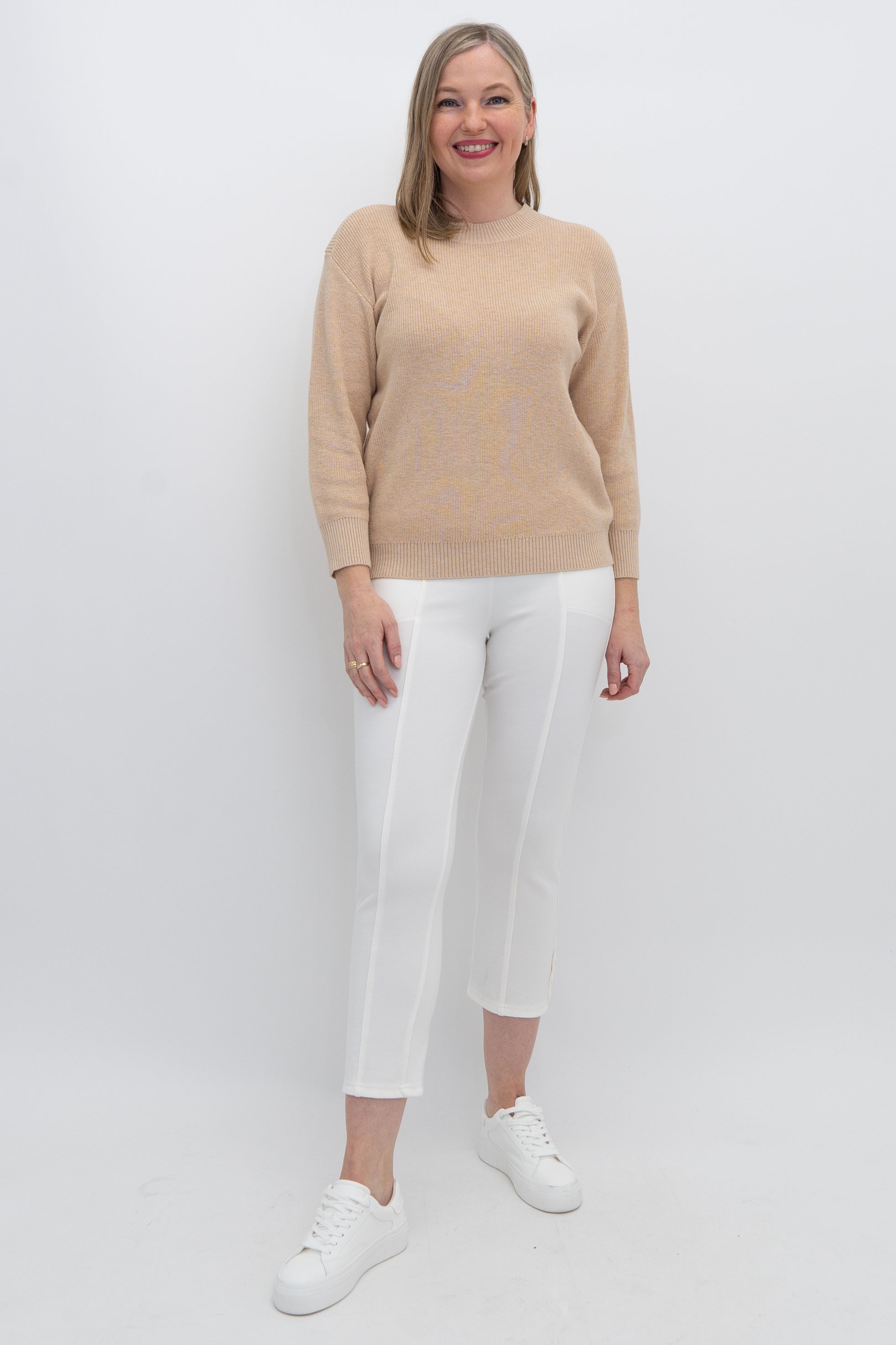Brooklyn Sweater for Women - 100% Natural Cotton Knitwear | Cozy & Soft Pullover for Fall & Winter | Perfect for Casual Outfits, Office Wear & Weekend Relaxation