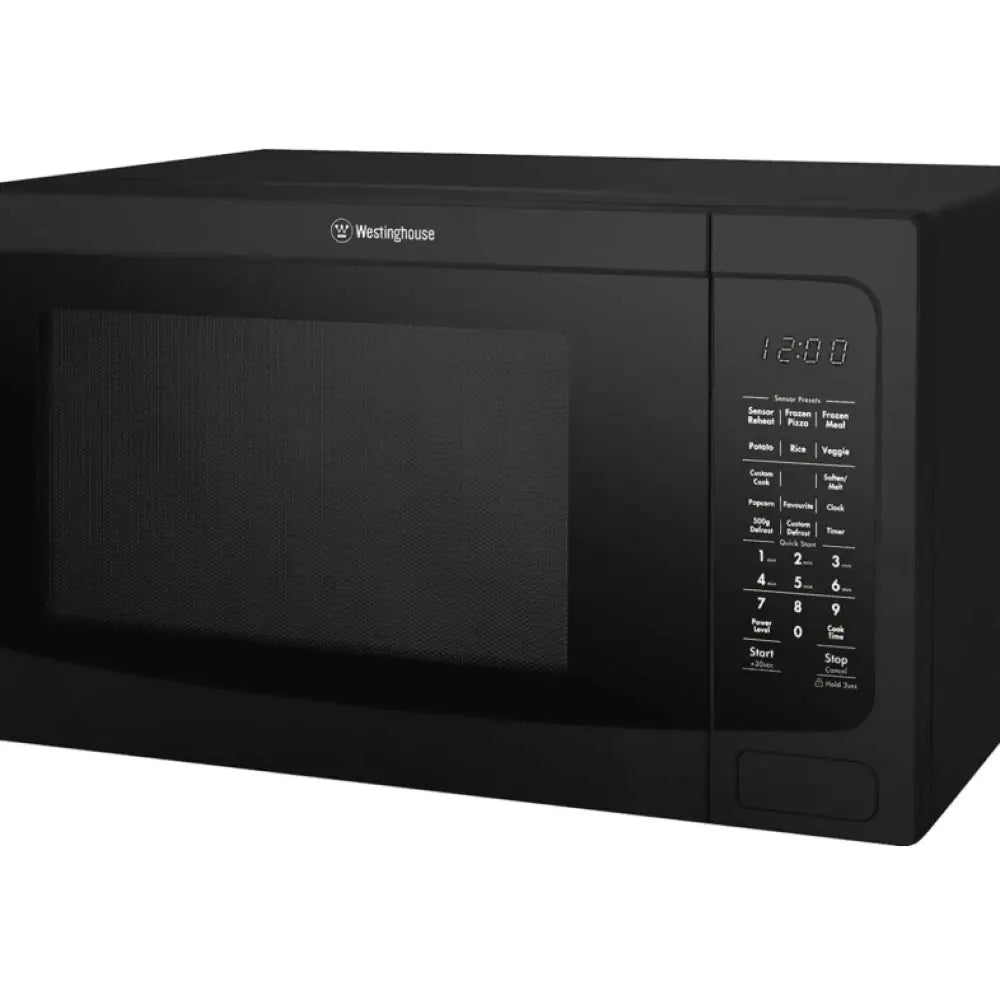 Westinghouse WMF4102BA 40L 1100W Black Countertop Microwave Oven with 10 Power Levels - Perfect for Small Kitchens, Dorms & Office Break Rooms