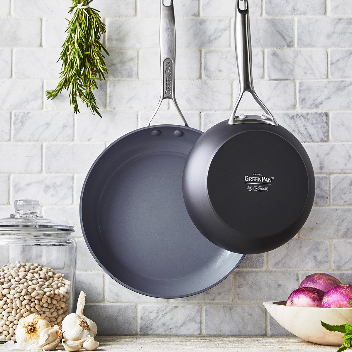 Paris Pro Ceramic Nonstick 8-Inch & 10-Inch Fry Pan Set - Healthy Cooking, Easy Cleanup - Perfect for Eggs, Pancakes & Stir Fry | Dishwasher Safe & Oven Safe to 450°F