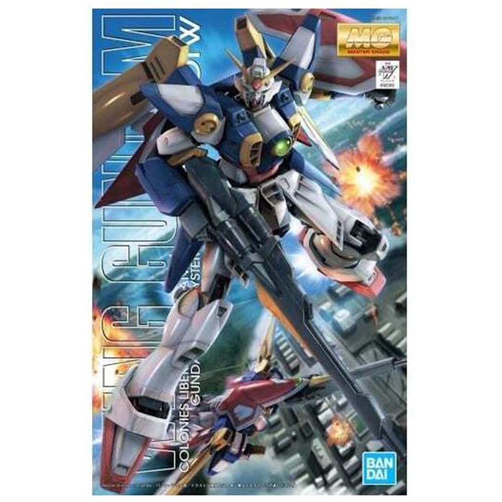 Bandai Gundam Wing MG Wing Gundam 1:100 Scale Model Kit - High Quality Anime Action Figure for Collectors & Hobbyists - Perfect for Display, Gifts & Anime Enthusiasts