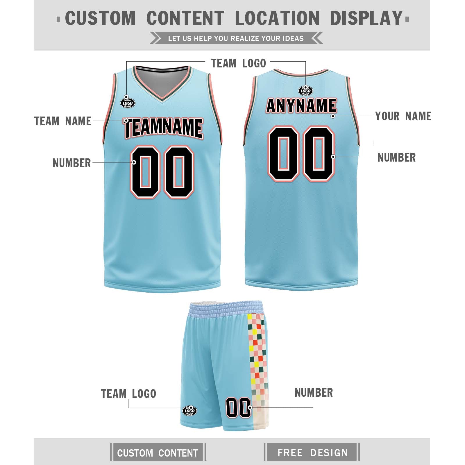 Custom San Antonio City Edition Reversible Basketball Jersey - Glacier Blue, Brown, Red | Personalized NBA Sports Jersey BBJ01R D0610 | Perfect for Games, Training & Fan Support