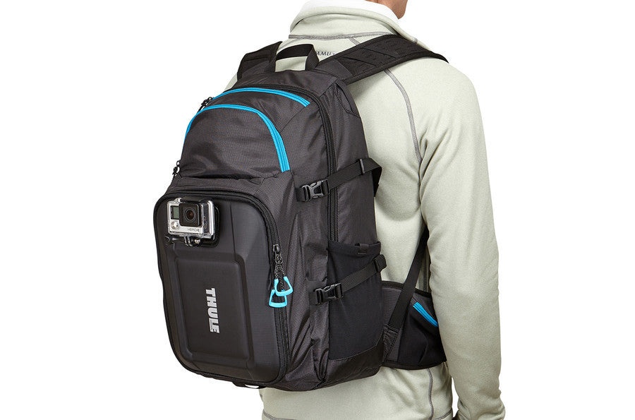 Thule Legend Waterproof Backpack for GoPro Cameras - Durable Black Hiking & Travel Backpack for Adventure Photography & Outdoor Activities