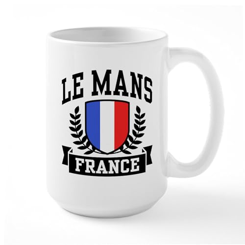 White - Le Mans France Large Mug