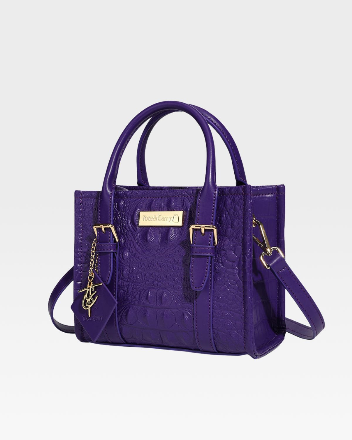 Apollo 2 Mini Tote Bag - Purple Crossbody Shoulder Bag for Women | Perfect for Shopping, Beach & Daily Use