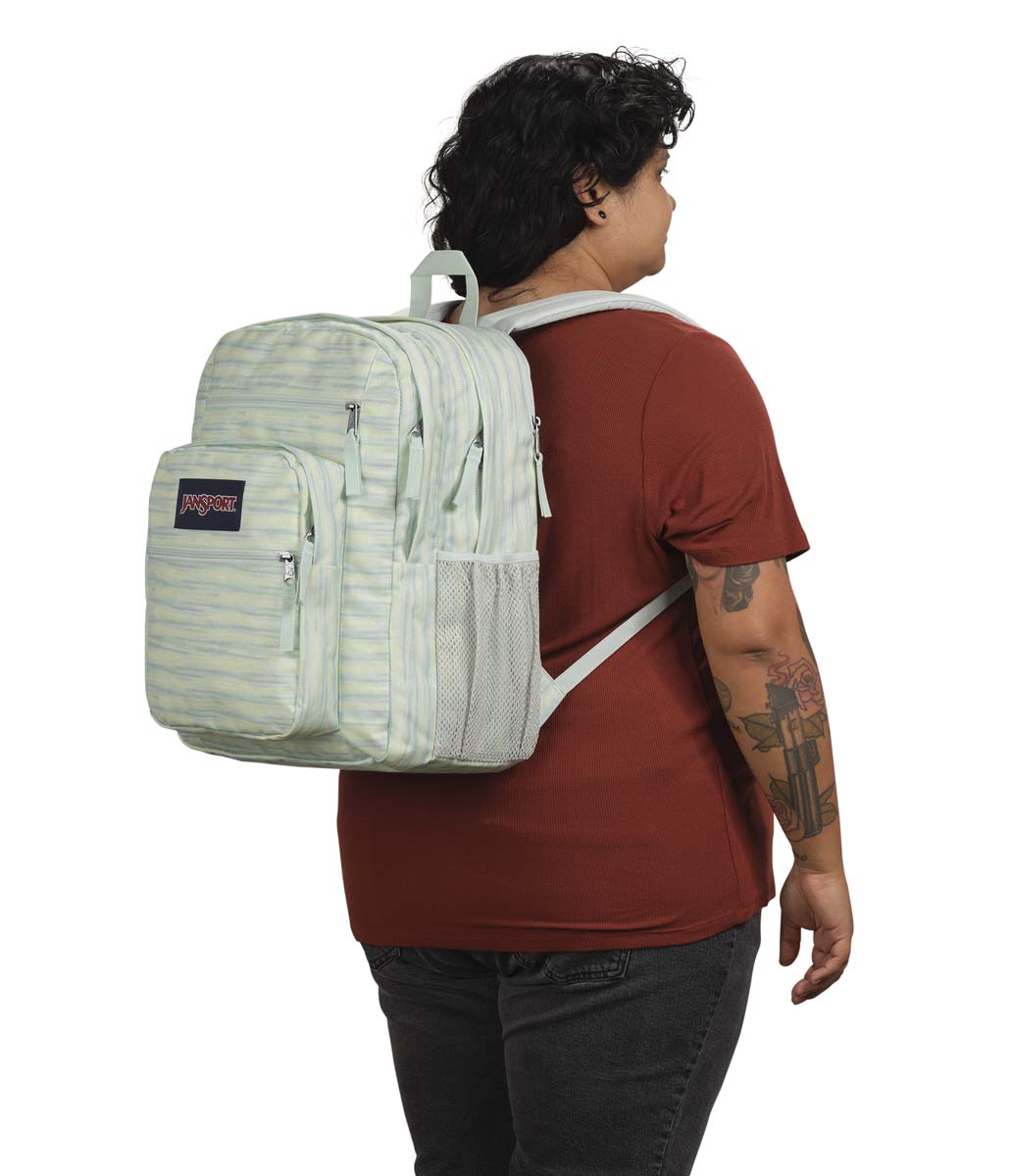 JanSport Big Student Backpack 70s Space Dye Fresh Mint - Durable School & College Backpack for Laptops, Books & Essentials | Perfect for Campus, Travel & Everyday Use