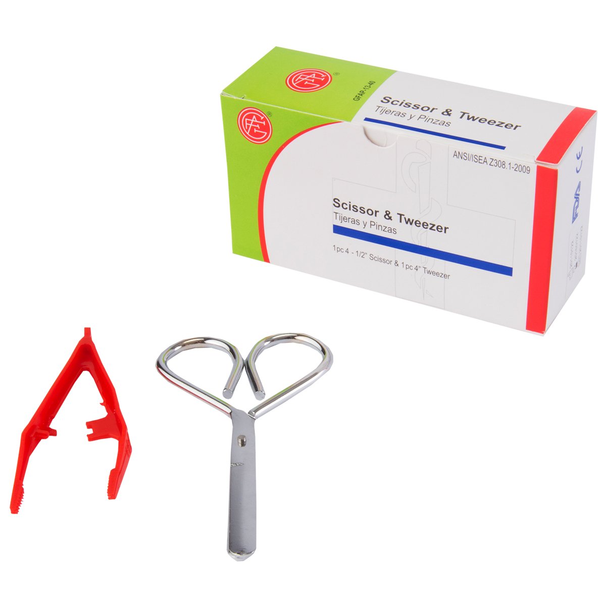 Professional First Aid Scissors & Forceps Set - Medical Grade Stainless Steel for Emergency Kits, Wound Care & Surgical Use | Perfect for Hospitals, Clinics, Home First Aid & Outdoor Survival Kits
