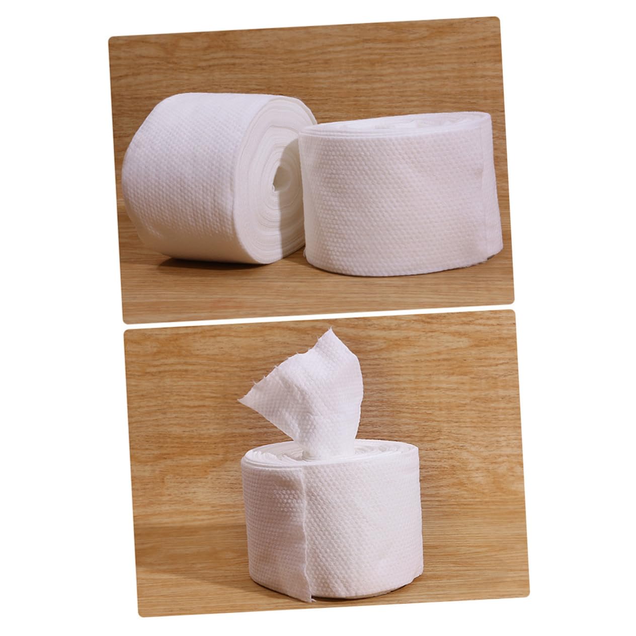 Premium Cotton Face Towels - Soft & Thickened Pearl Stripe Facial Tissues for Dry/Wet Skin Care | Gentle & Disposable | Perfect for Travel, Gym & Daily Skincare Routine