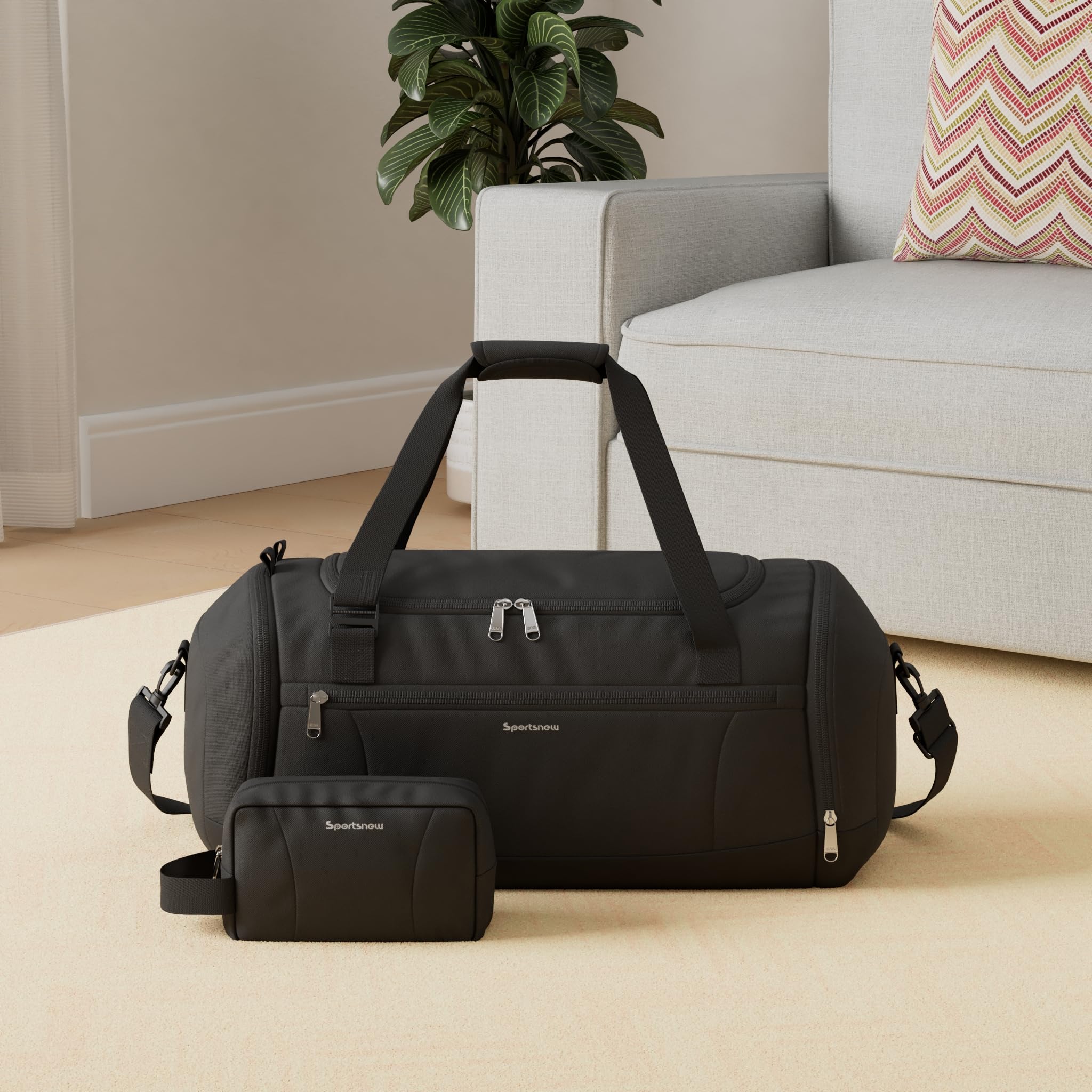 Men's Gym Duffle Bag with Shoe Compartment - Sports Travel Backpack for Workout & Weekend Trips