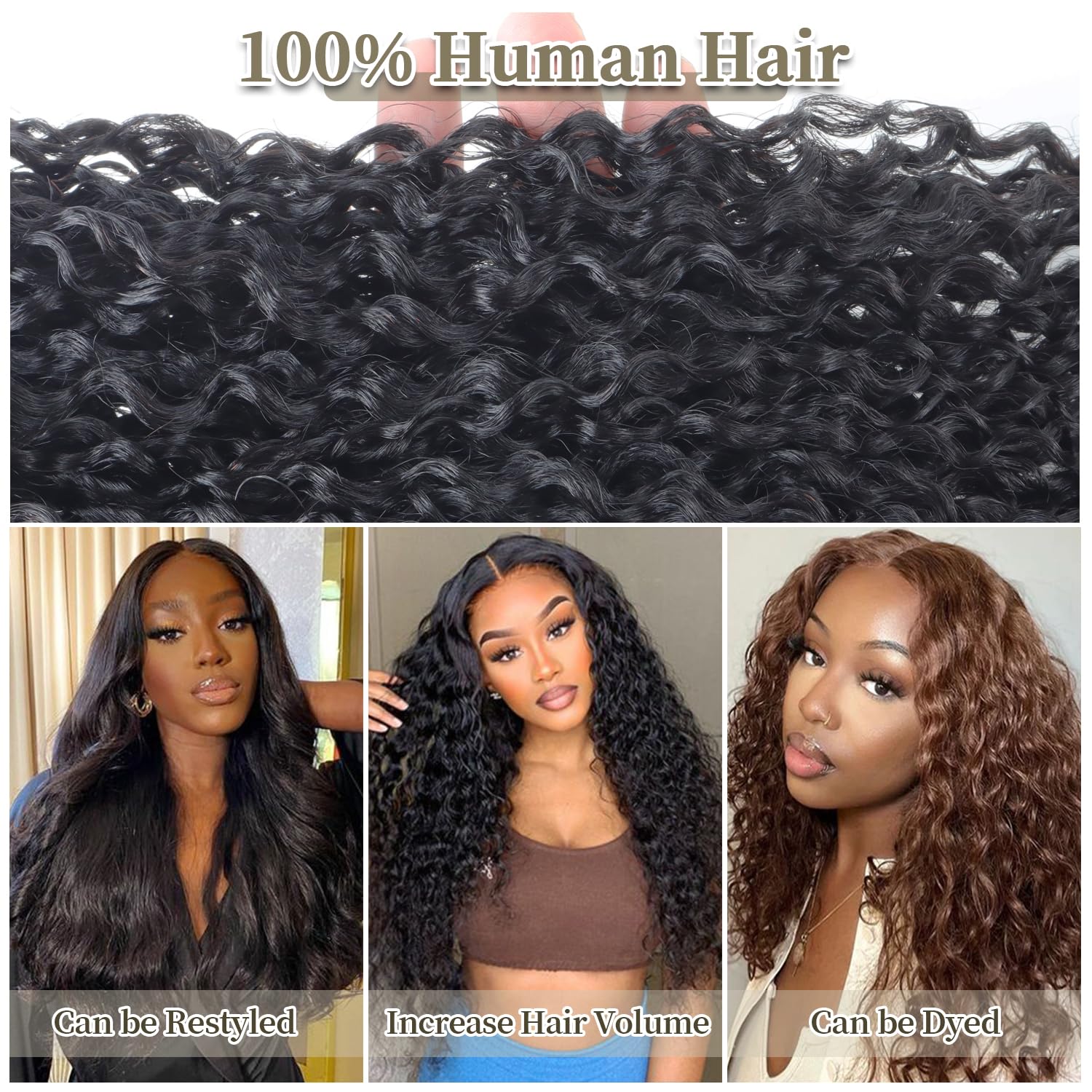 Brazilian Virgin Human Hair Extensions 20