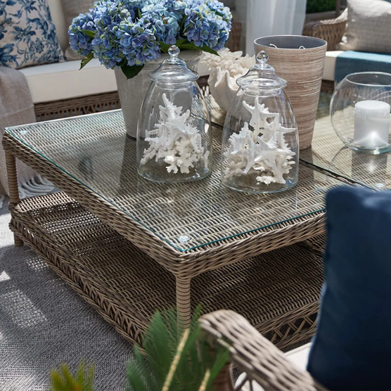 Artwood Marbella Outdoor Coffee Table - Weather-Resistant, Durable Patio Furniture for Garden, Poolside & Backyard Relaxation