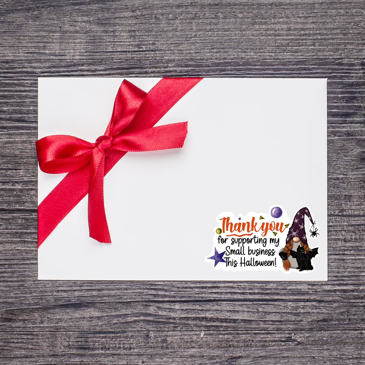 160 PCS Thank You Gnomes Stickers - Funny Small Business Envelope Seals for Packages, Handmade Goods & Bags - Halloween Theme Shop Stickers for Gifts, Mail & Crafts - Perfect for Etsy Sellers, Small Businesses & DIY Projects