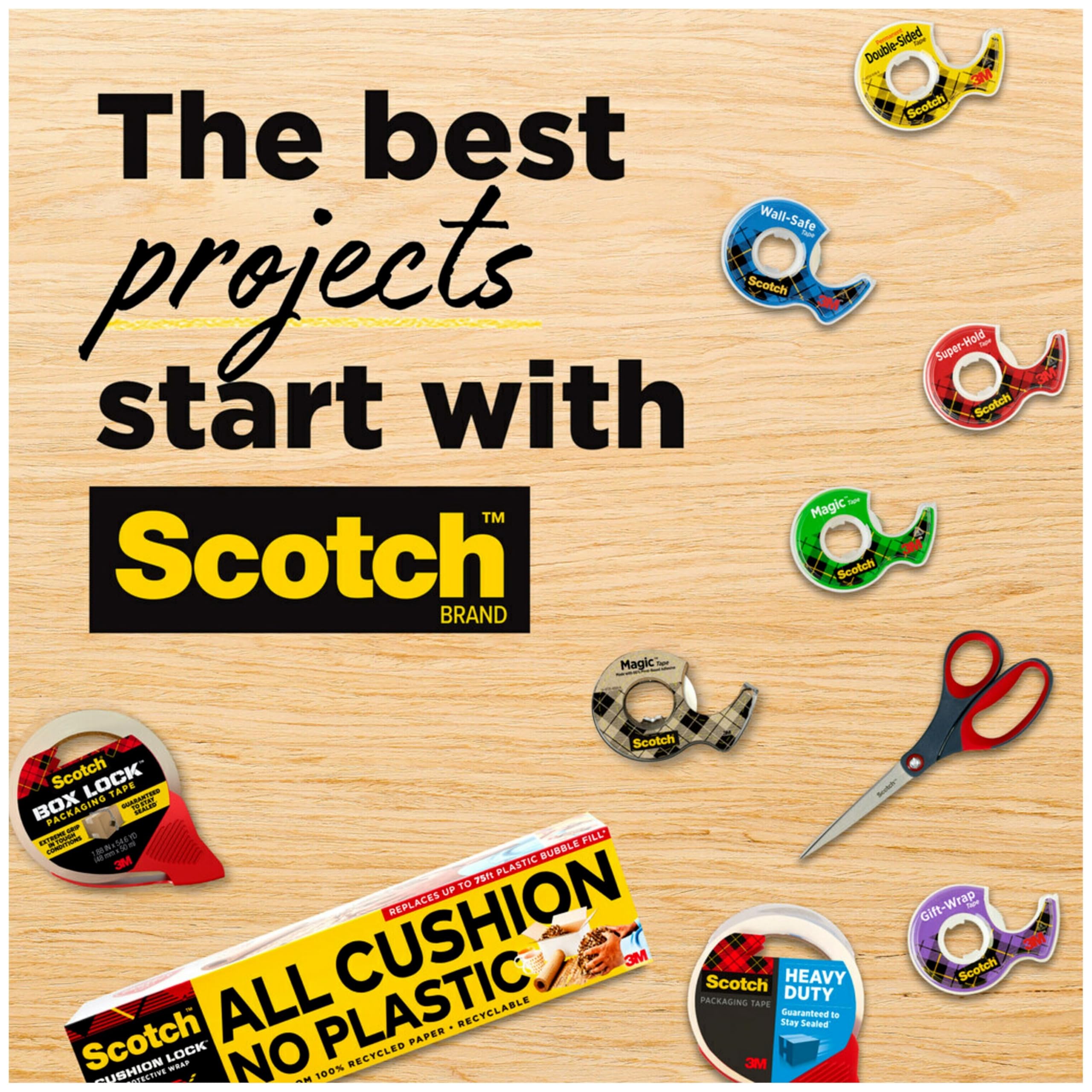 Scotch Double Sided Tape with Dispenser - 6 Rolls (0.75