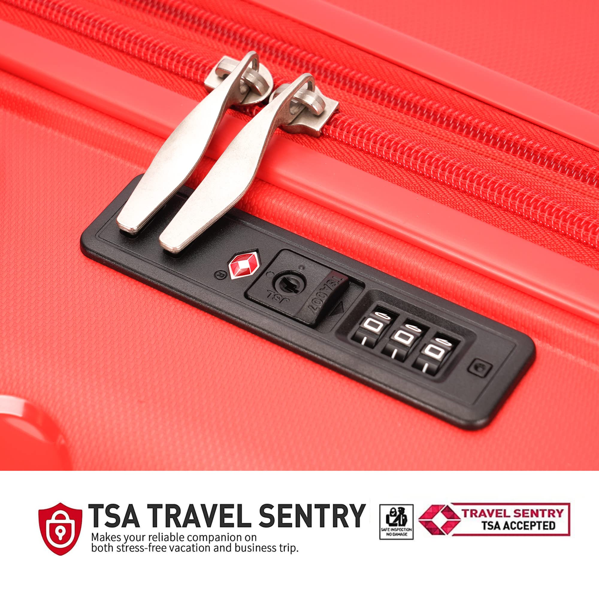 Expandable 2-Piece Luggage Set with Spinner Wheels & TSA Lock - 20