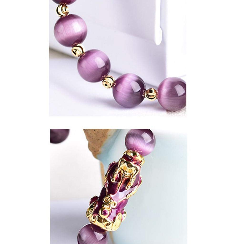 Authentic Feng Shui Pixiu Wealth Bracelet for Women & Men - Amethyst Pi Yao Money Luck Jewelry | Spiritual Protection & Abundance Attractor | Perfect for Meditation, Business Success & Daily Wear