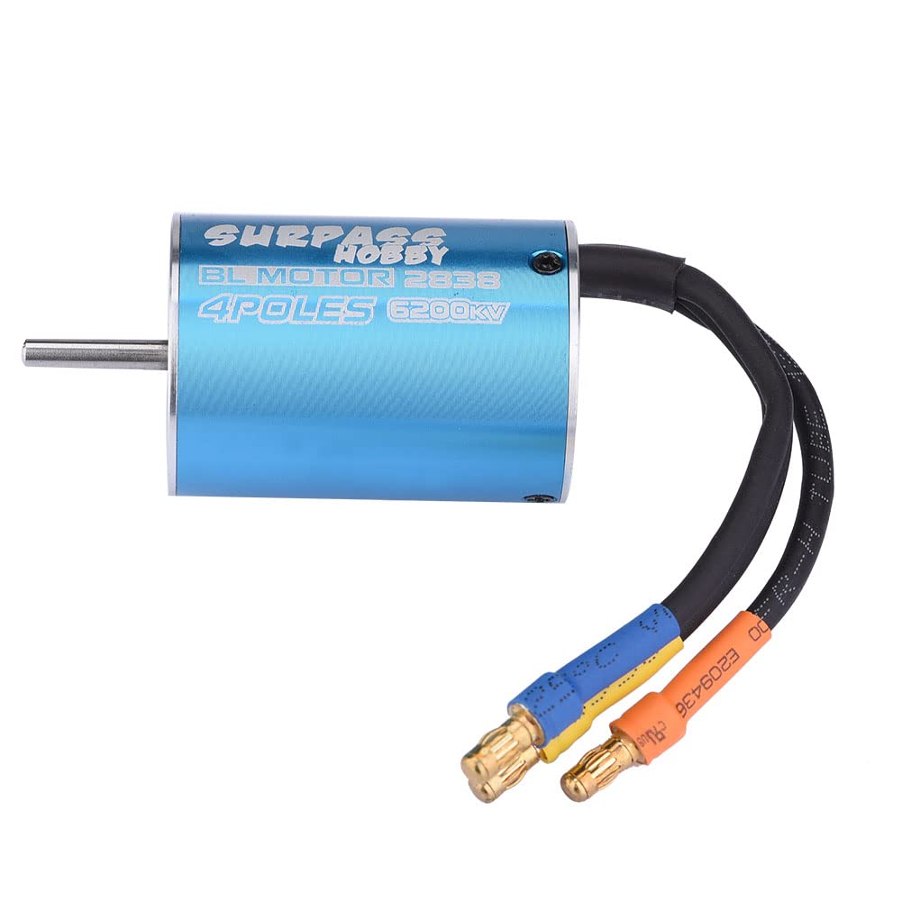 iFCOW 1/14 & 1/12 Scale RC Car Motors - High Performance Brushed Motor for RC Cars, Trucks, Crawlers - Perfect for Racing, Off-Roading & DIY RC Projects