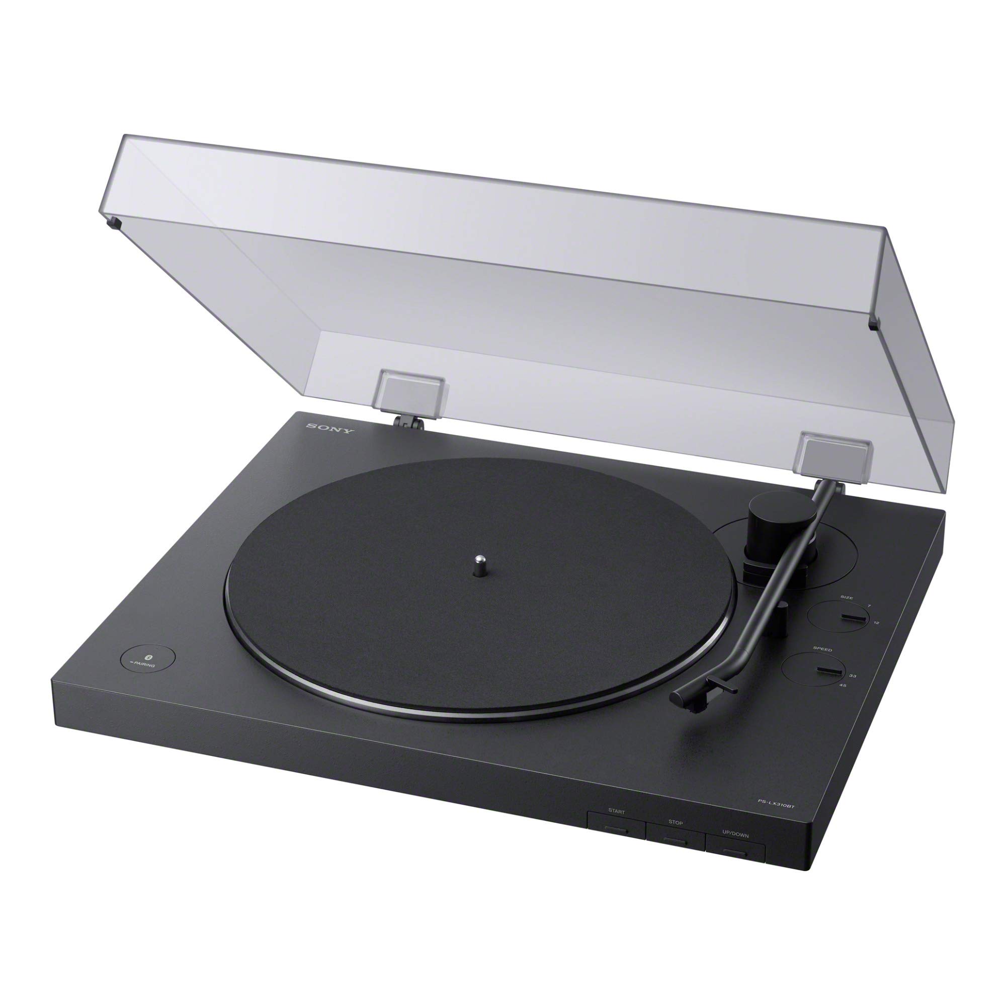 Sony PS-LX310BT Wireless Bluetooth Turntable with Built-in Phono Preamp - Vinyl Record Player Bundle with Carbon Fiber Anti-Static Brush (2 Items) - Perfect for Home Entertainment & Vinyl Collection Setup