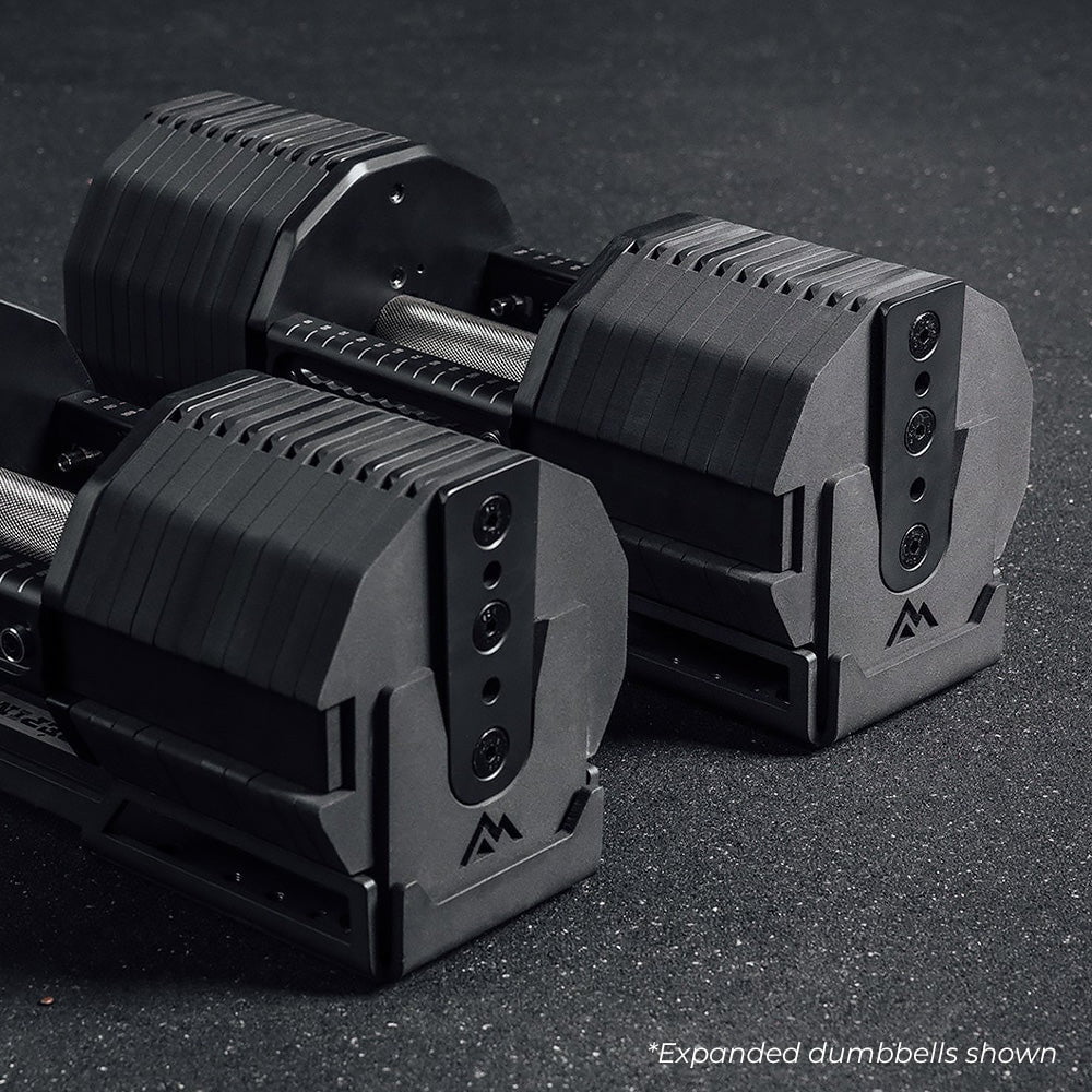 REP Fitness X PÉPIN FAST Series Adjustable Dumbbells Set - 5-50 lbs Adjustable Weights for Home Gym, Strength Training & Workout - Perfect for Small Spaces & Quick Weight Changes