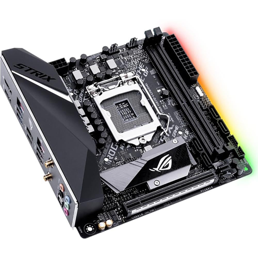 ASUS ROG STRIX H370-I Gaming Motherboard - LGA1151 Socket, Mini-ITX Form Factor for Compact Gaming PCs and Home Theater Setups
