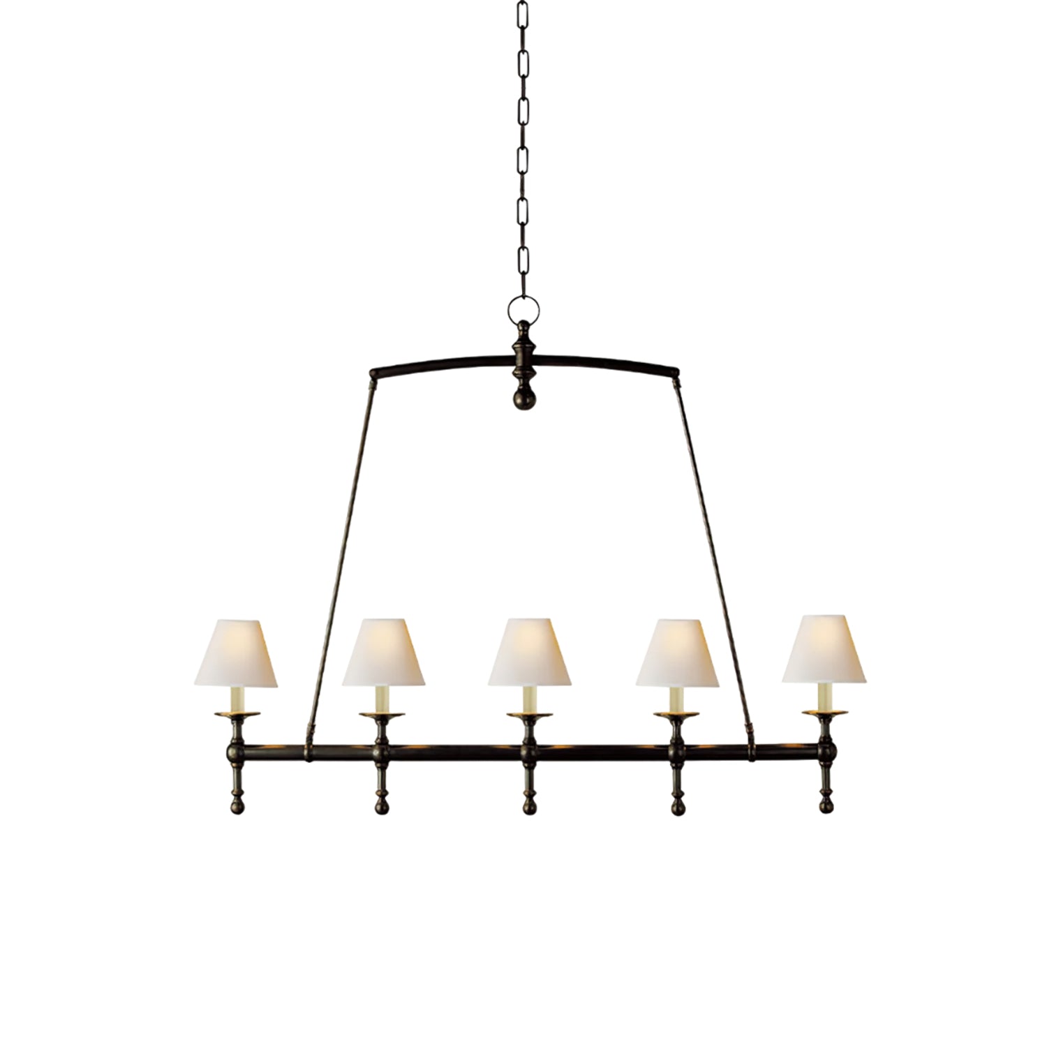 Etoile Linear Chandelier - Modern Crystal Ceiling Light Fixture for Dining Room, Living Room & Bedroom | Elegant LED Lighting for Home Decor