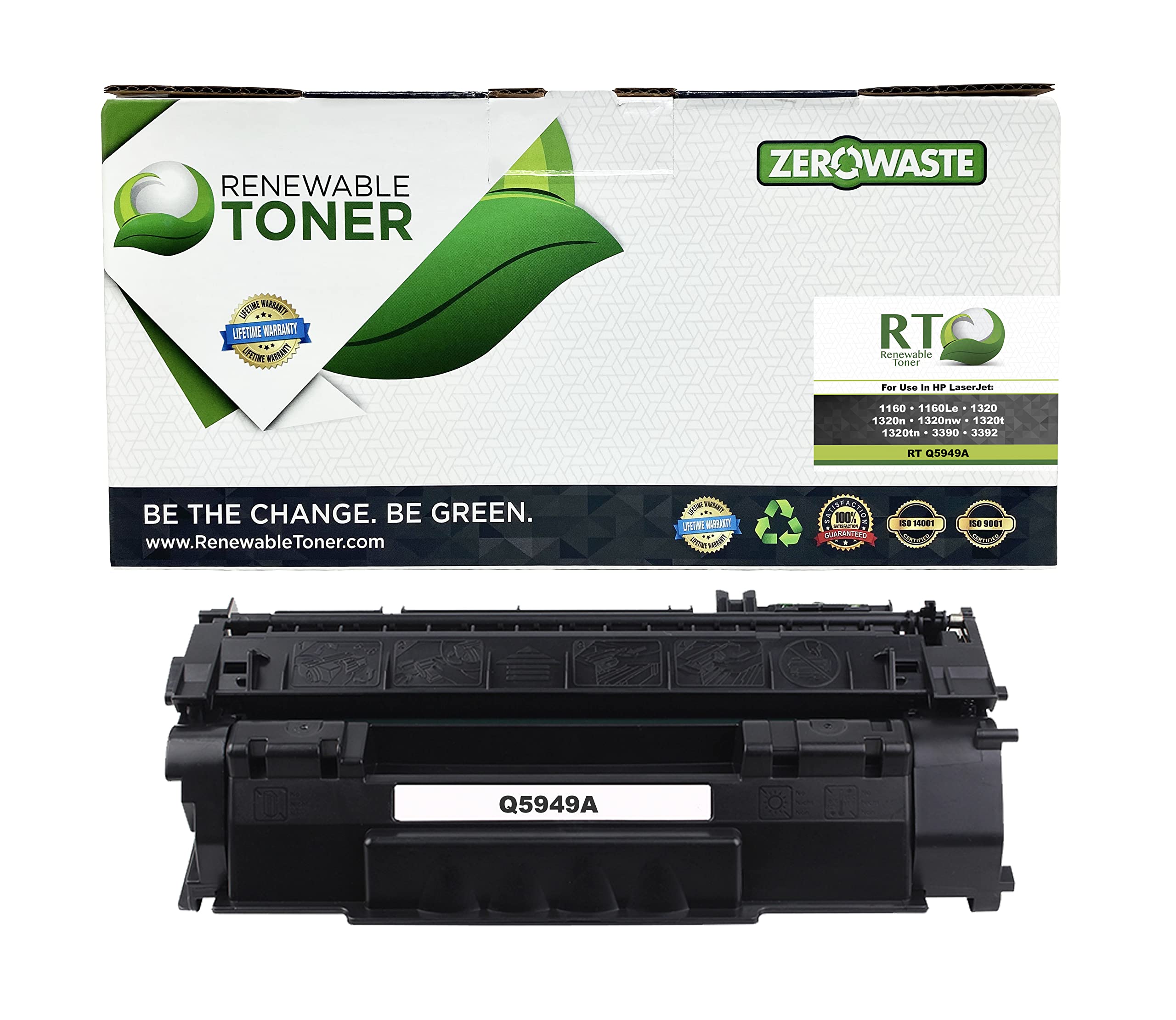 HP Q5949A Compatible Toner Cartridge - Replacement for LaserJet 1160, 1320 Series (1320N/T/TN/NW) & 3390/3392 Printers - High-Yield 49A Black Ink for Office & Home Printing | Perfect for Documents, Reports & Business Materials