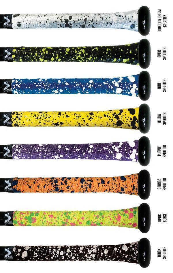 Vulcan Bat Grips: Splatter Series - Premium Baseball Bat Grip Tape for Enhanced Control & Comfort - Perfect for Baseball, Softball & Training Sessions