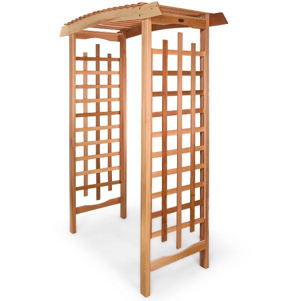 Premium Cedar Garden Arbor - Rustic Wooden Archway for Weddings, Outdoor Events & Backyard Landscaping | Durable & Weather-Resistant