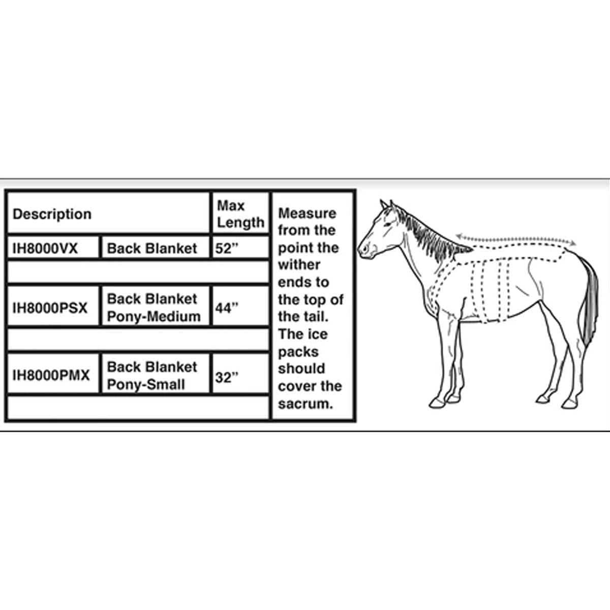 Ice Horse Back Blanket - Soft & Warm Winter Riding Blanket for Horses - Perfect for Cold Weather Riding, Trail Rides, and Stable Use