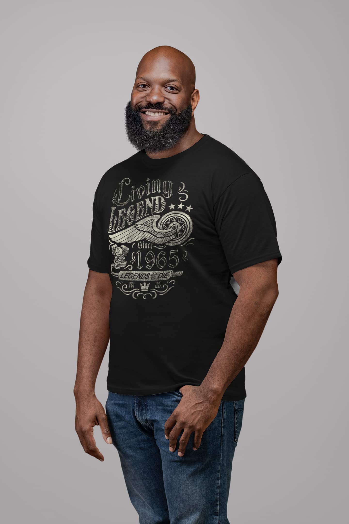 1965 Vintage Legend Never Dies T-Shirt - 60th Birthday Gift for Men - Perfect for Parties, Gag Gifts & Celebrations