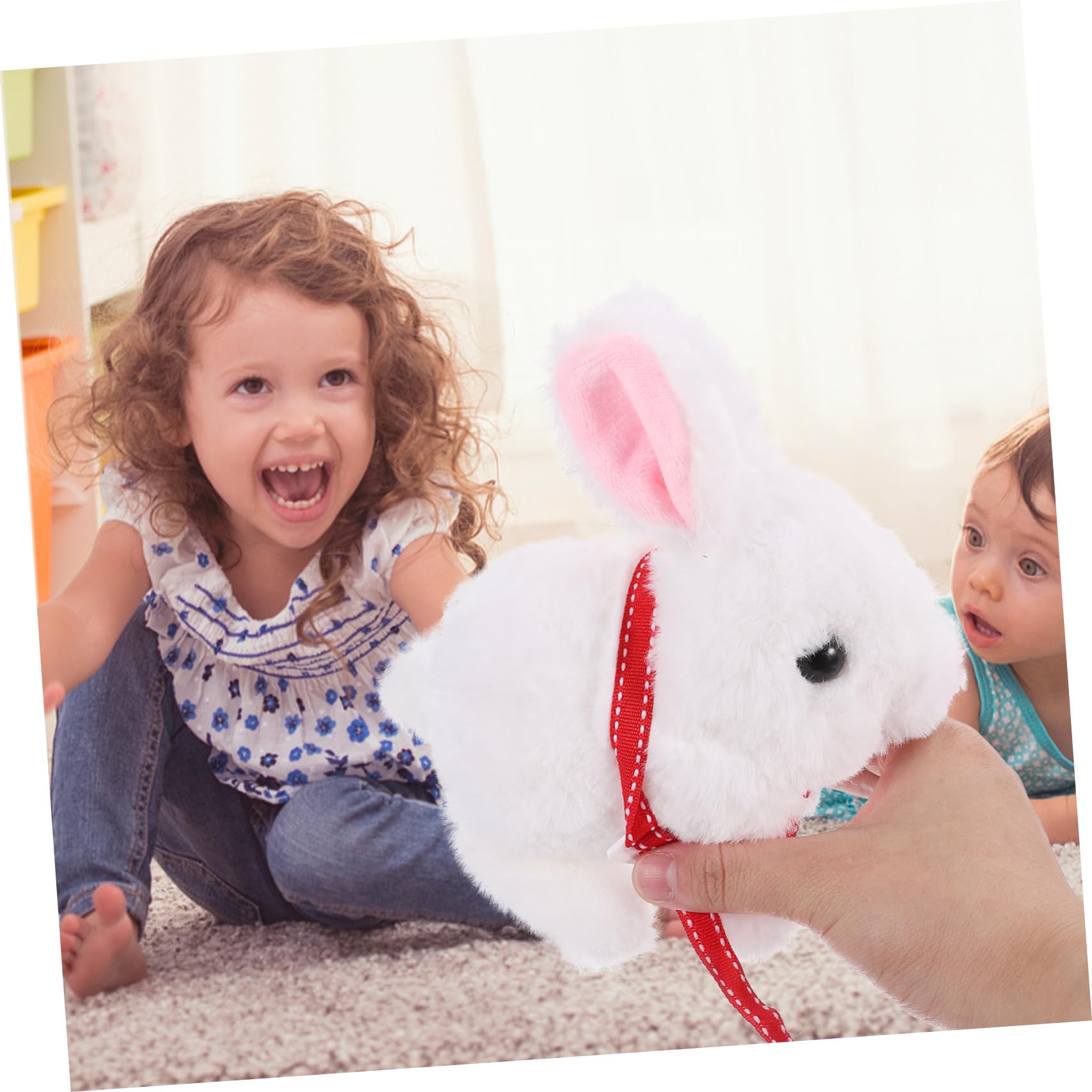 BCOATH Electric Rabbit Toy for Kids - Early Learning Musical Instrument Set, Adorable Parent-Child Interactive Plastic Toy for Toddlers & Girls | Perfect for Birthday Gifts, Early Childhood Education & Family Playtime