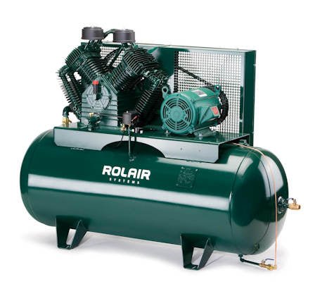 10HP Two Stage Industrial Air Compressor - Heavy Duty High Pressure Air Pump for Automotive, Woodworking & Construction - Perfect for Workshops, Factories & Garages