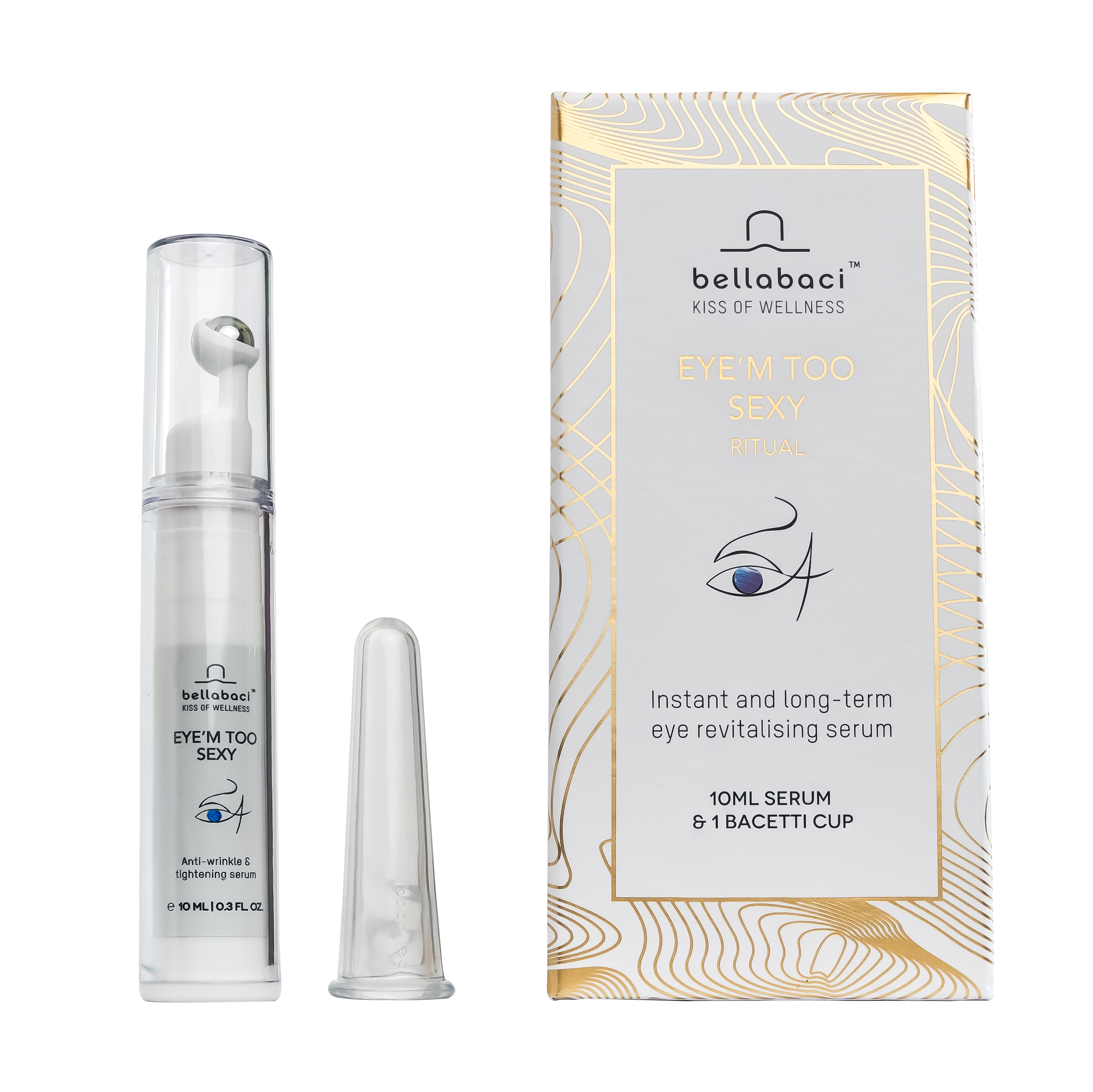 Bellabaci Eye'M Too Sexy Eye Ritual Kit - 2 Piece Set for Dark Circles & Puffiness | Perfect for Spa Nights & Self-Care Routines