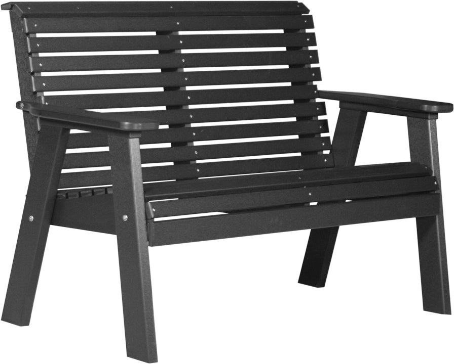 LuxCraft 4-Foot Plain Wooden Bench - Modern Minimalist Entryway, Hallway, or Garden Seating Furniture for Home & Outdoor Decor