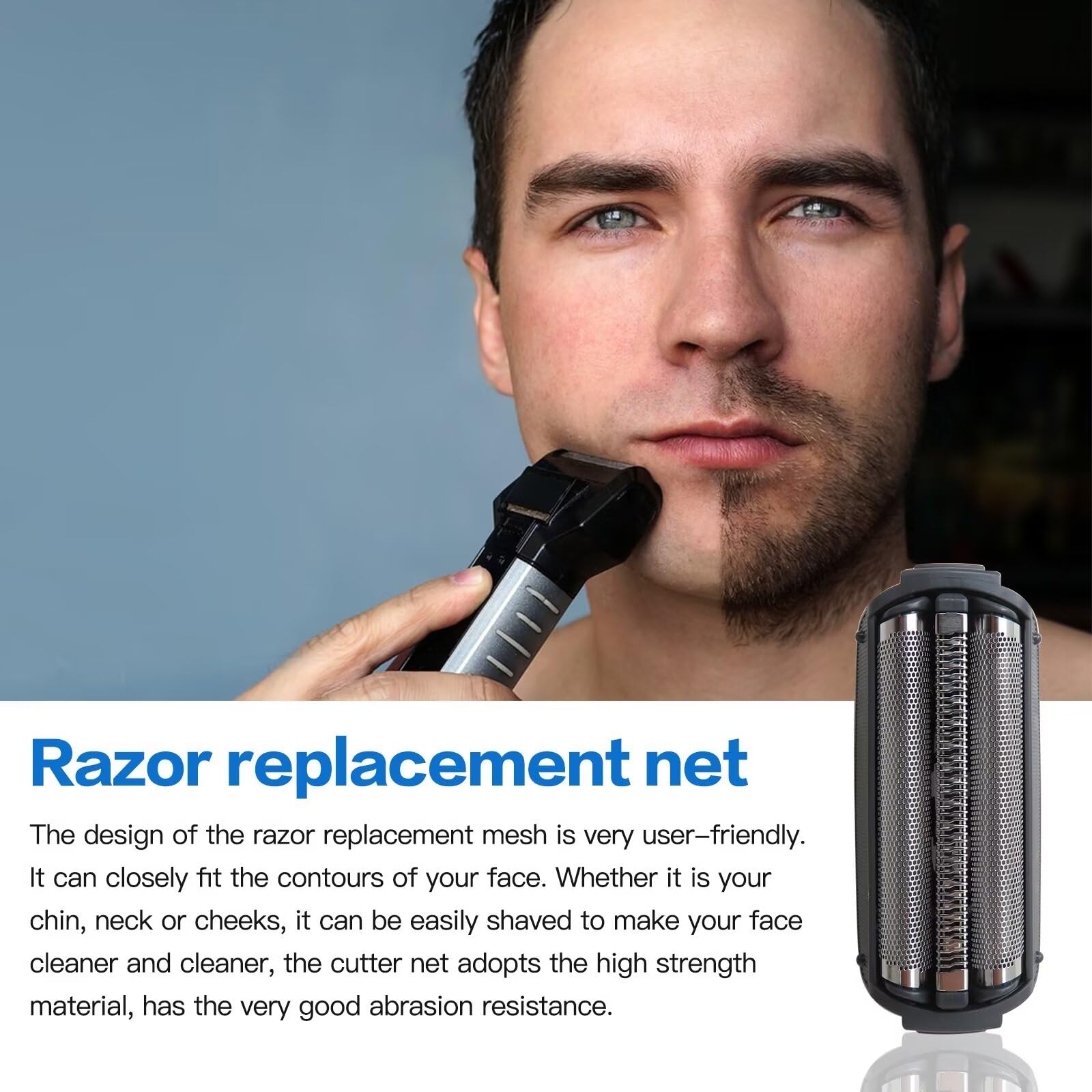Panasonic ES9085 Replacement Outer Foil & Clean Brush for ES-RL21, ES-RT30, ES-RT40, ES-RL40, ES-RT50, ES-RT60, ES-RT81 Electric Shavers - Compatible with Men's Grooming & Travel Shaving Needs