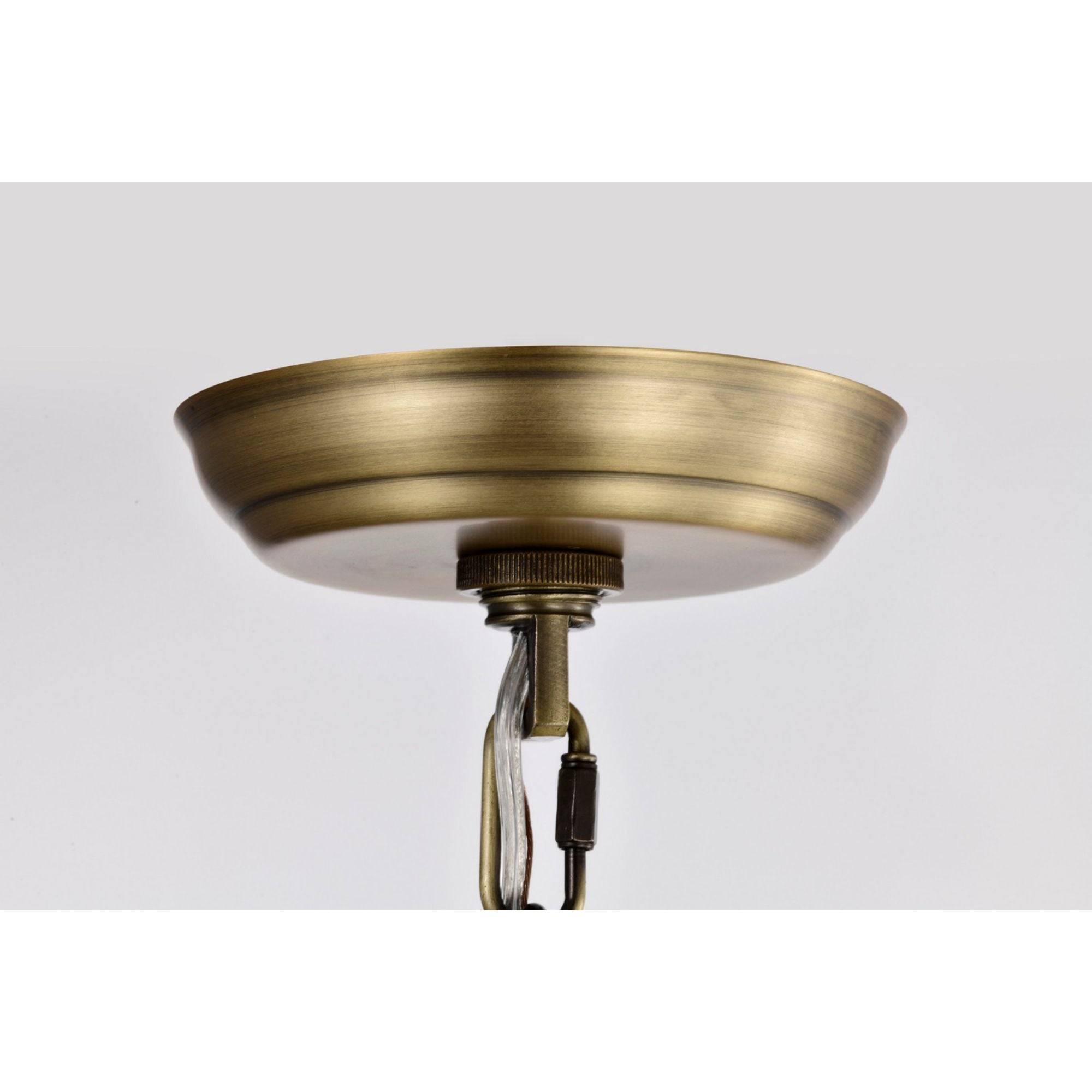 Vintage Brass 10-Inch Pendant Light - Amado Industrial Style Hanging Fixture for Kitchen Island, Dining Room, or Entryway Lighting