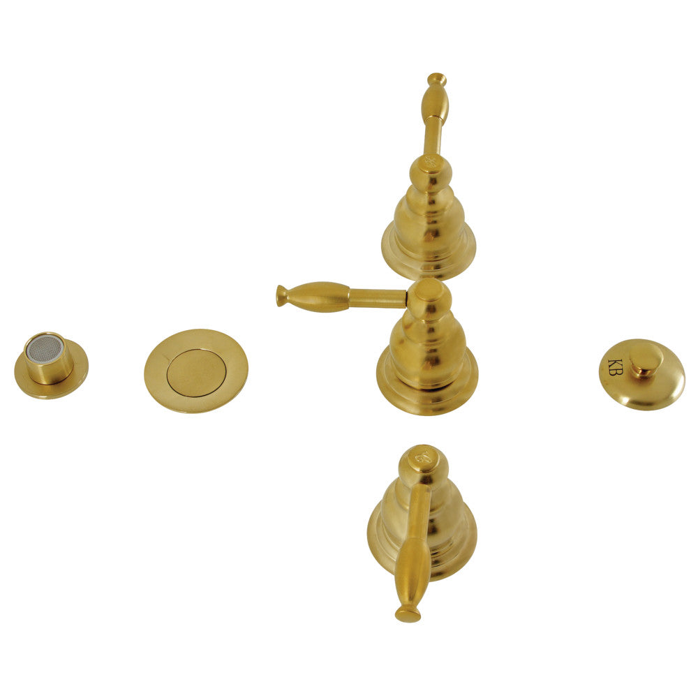 Kingston Brass KB327KL Knight Three Handle Bidet Faucet