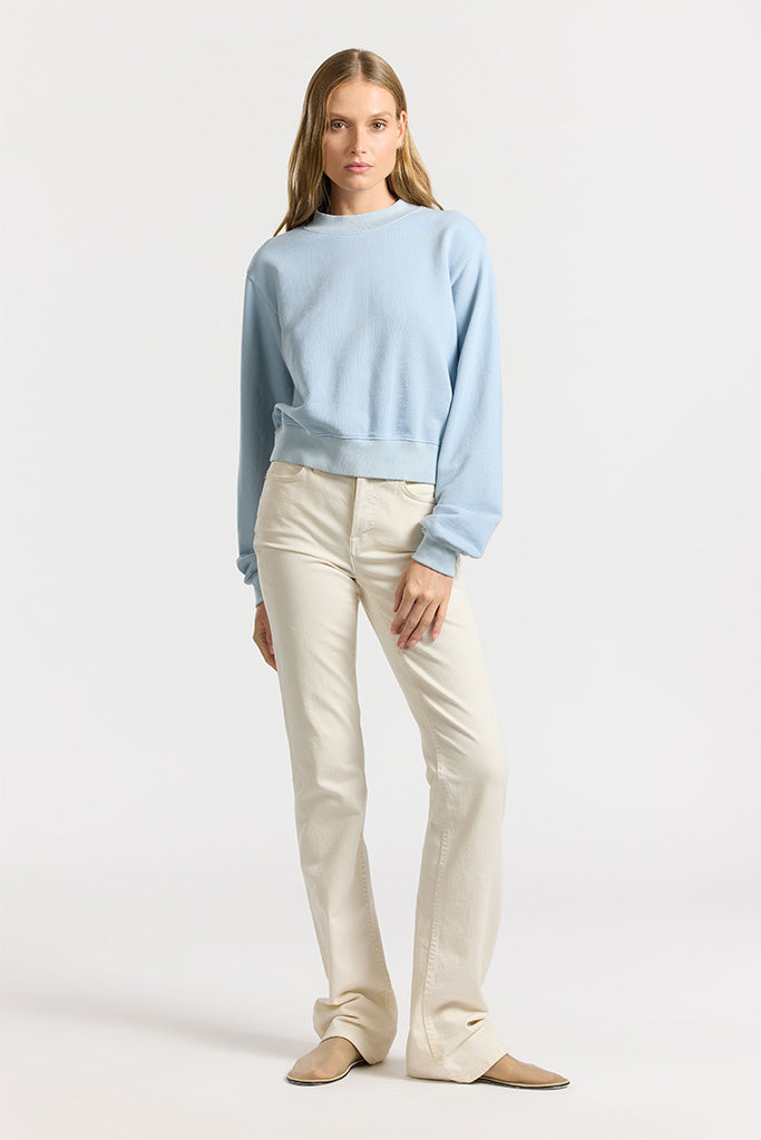 COTTON CITIZEN Milan Vintage Crystalline Crew Sweatshirt - Soft Cotton Pullover for Women | Casual Wear, Street Style & Layering Outfits