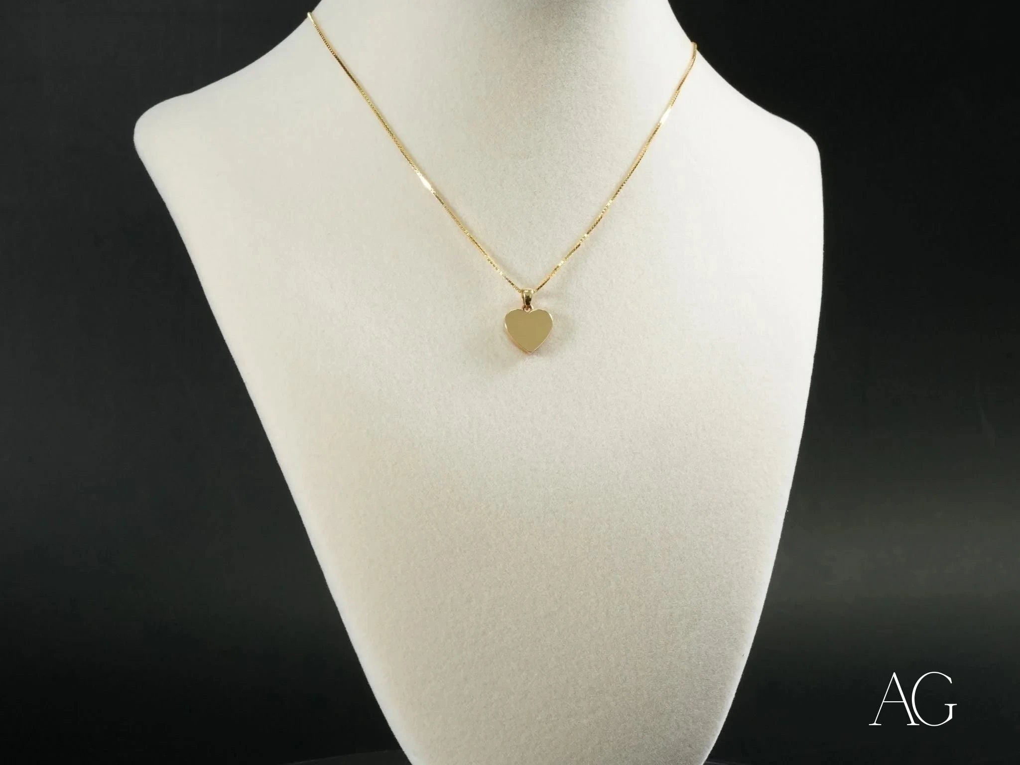 Golden Heart Pendant Necklace for Women - 14K Gold Plated Elegant Jewelry Gift for Valentine's Day, Anniversary & Special Occasions