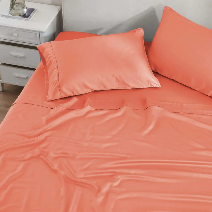 Premium 300 Thread Count Modal Bed Sheet Set from Beechwood - Deep Pocket Fitted Sheets for Queen/King Size Beds - Ultra Soft & Breathable Bedding for All-Season Comfort