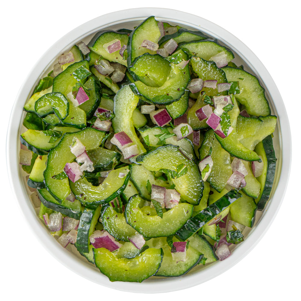 7 oz Round White Plastic Salad Bowls - 5