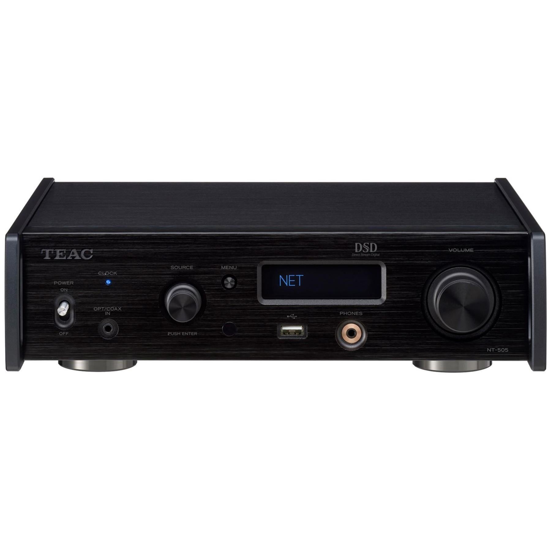 TEAC NT-505 X High-Resolution USB DAC & Network Audio Player - Black | Hi-Fi Home Audio System for Streaming & Digital Music Playback