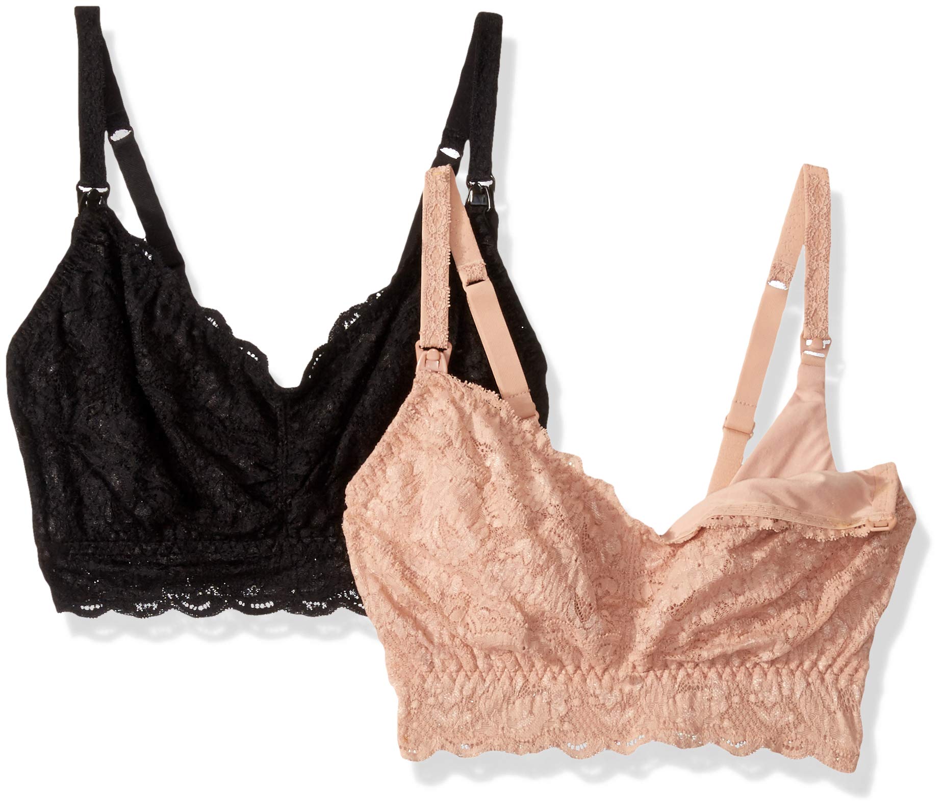 Cosabella Women's Say Never Curvy Maternity & Nursing Bra 2-Pack - Comfortable Support for Pregnancy & Breastfeeding Moms