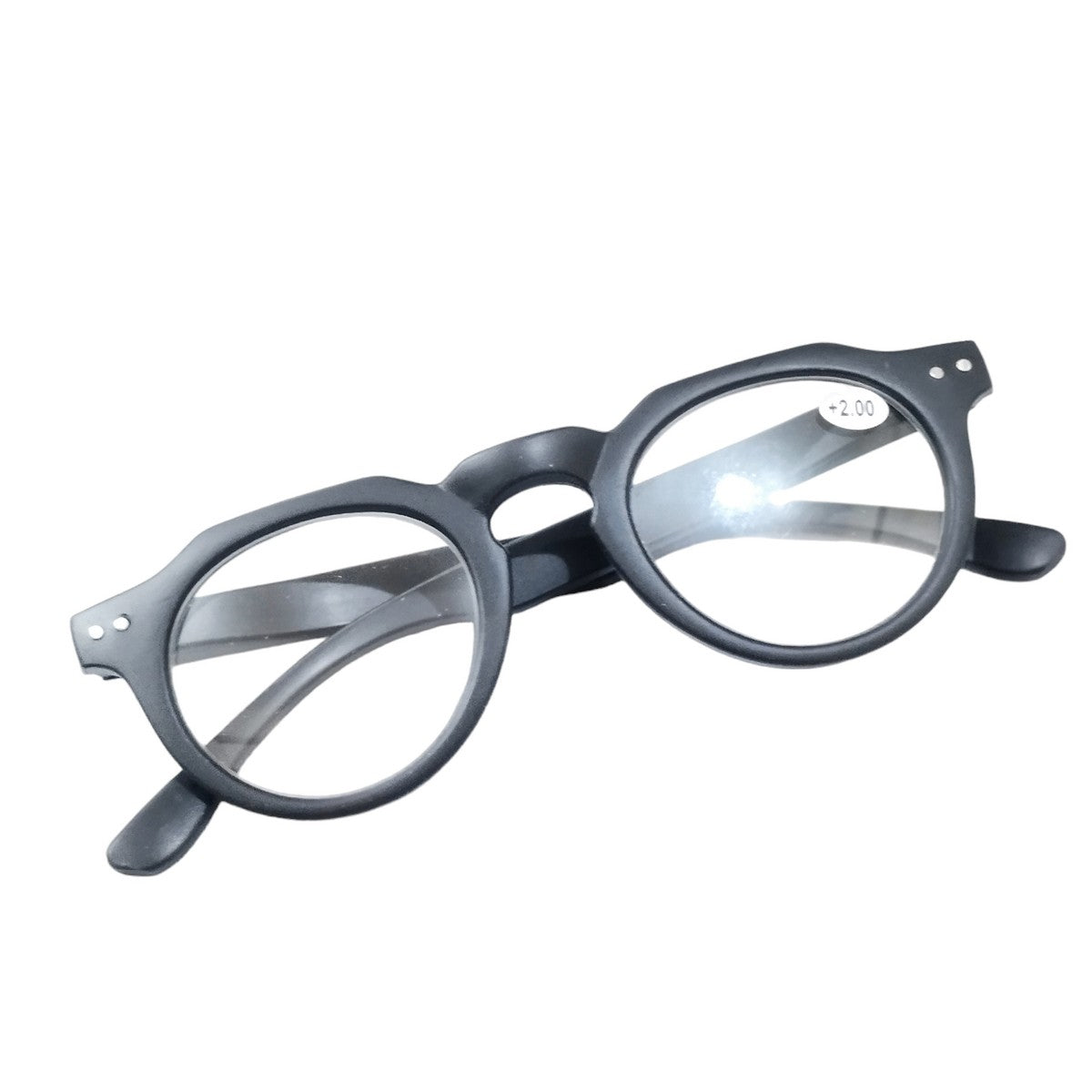 Round Hexa Full Frame Reading Glasses - Blue Light Blocking Computer Glasses for Men & Women - Perfect for Office Work, Reading, and Screen Time