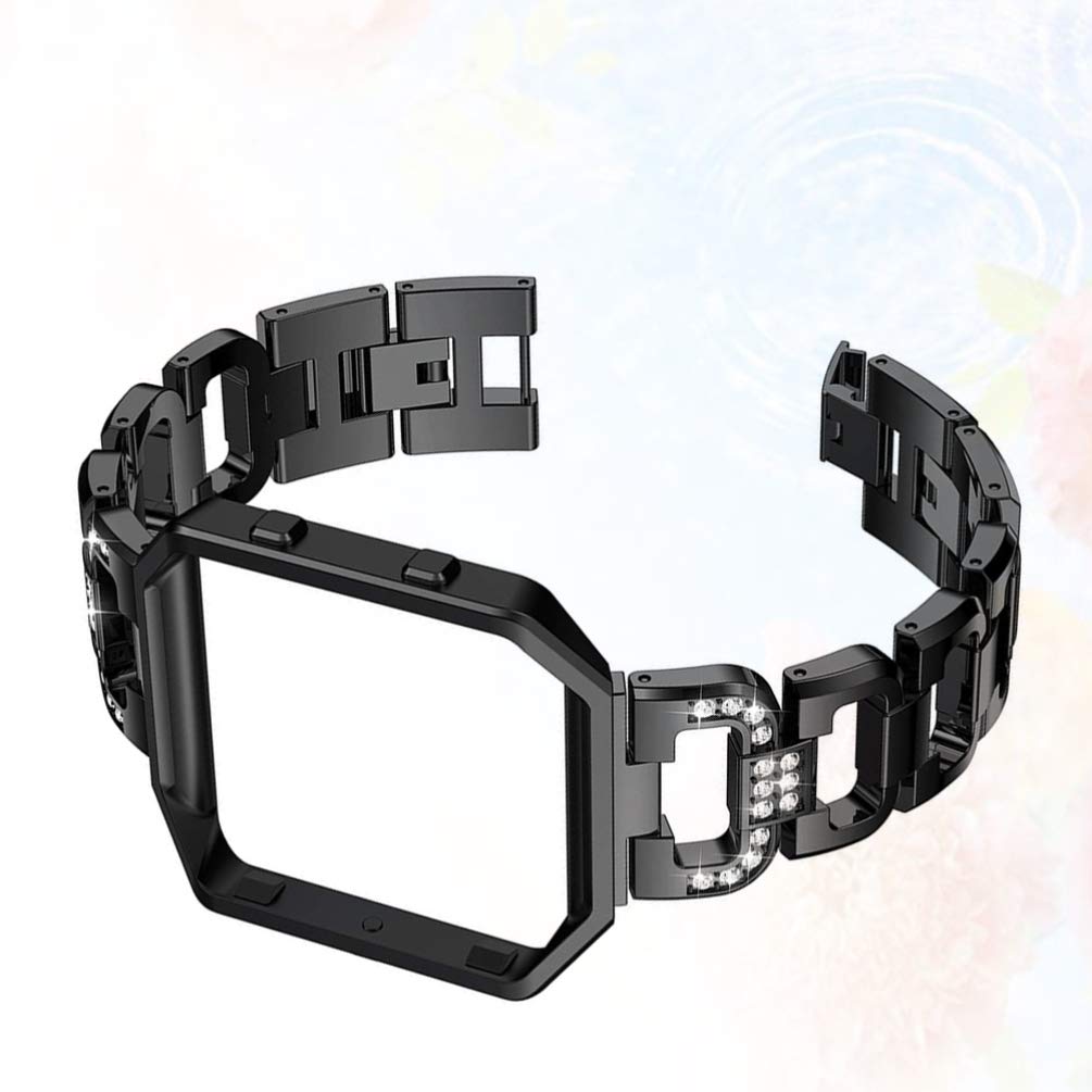 Hemobllo Rhinestone Smartwatch Band - Elegant Metal Replacement Strap with Crystal Accents for Apple Watch & Samsung Galaxy Watch - Perfect for Parties, Weddings & Formal Occasions