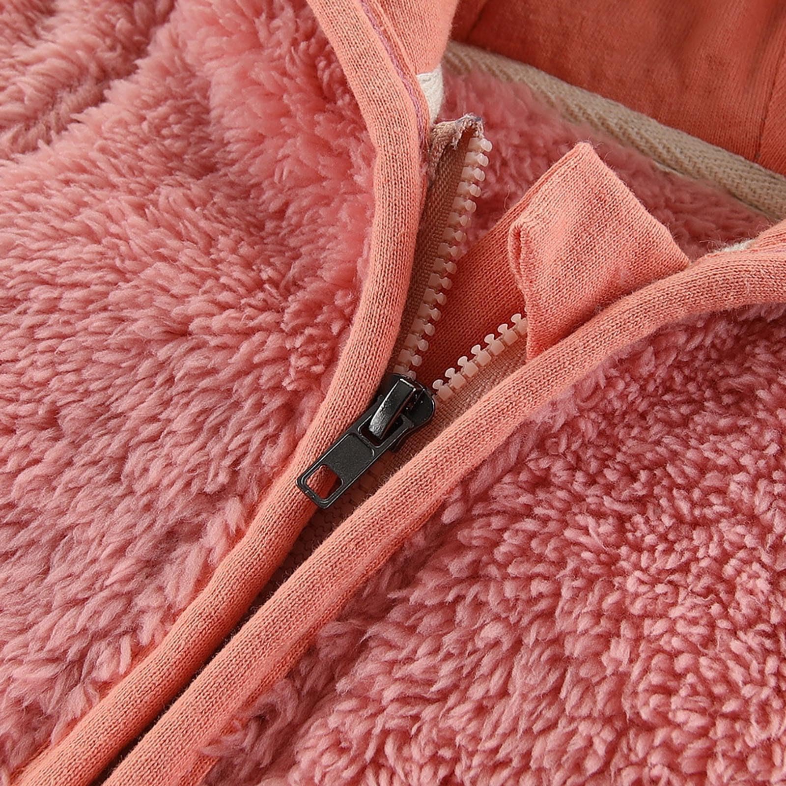 BOXIACEY Toddler Fleece Jacket - Warm Sherpa Hoodie for Boys & Girls | Winter Outdoor Play