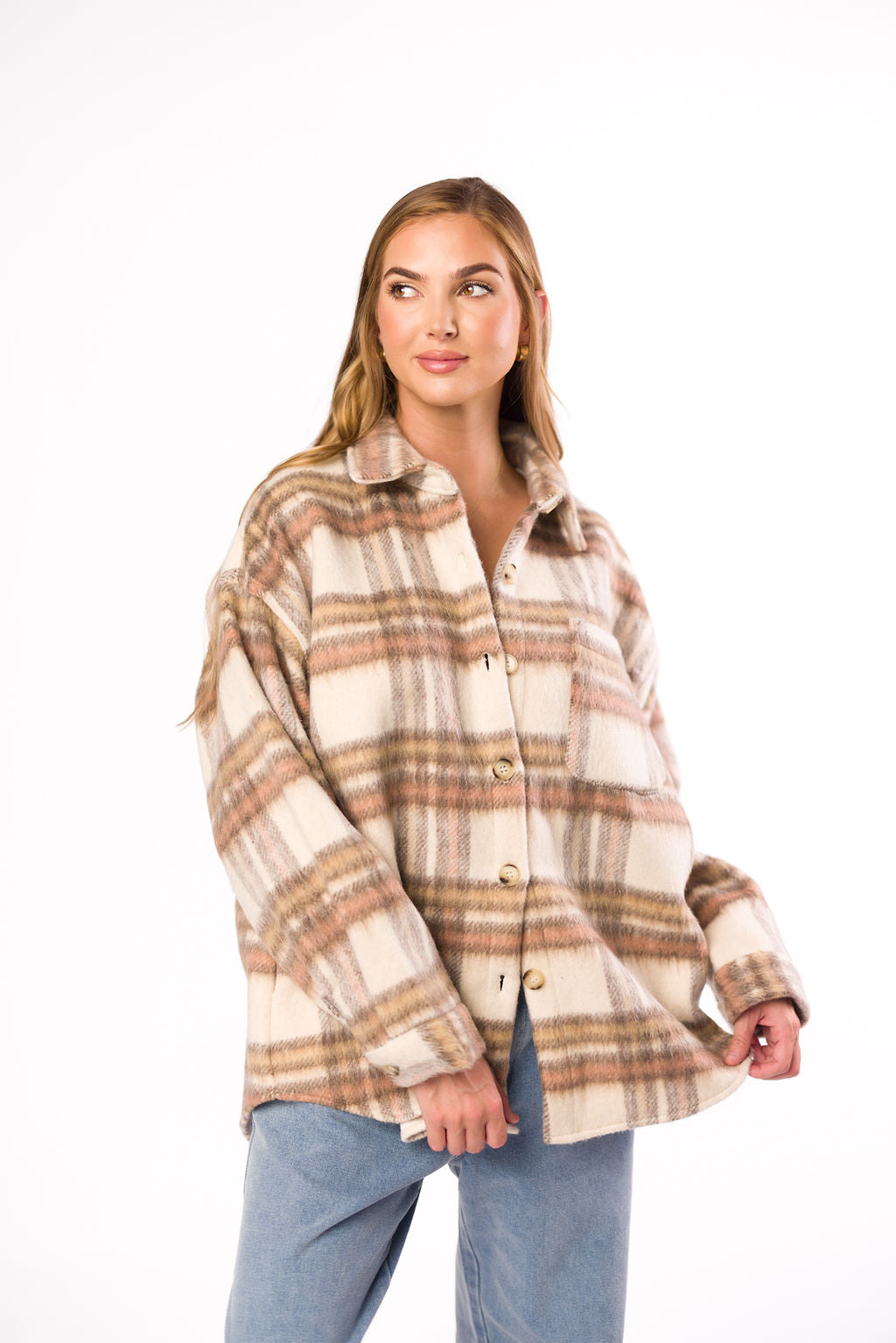 Kingston Flannel Jacket for Men - Soft & Warm Natural Plaid Shirt Jacket - Perfect for Outdoor Camping, Hiking & Casual Wear