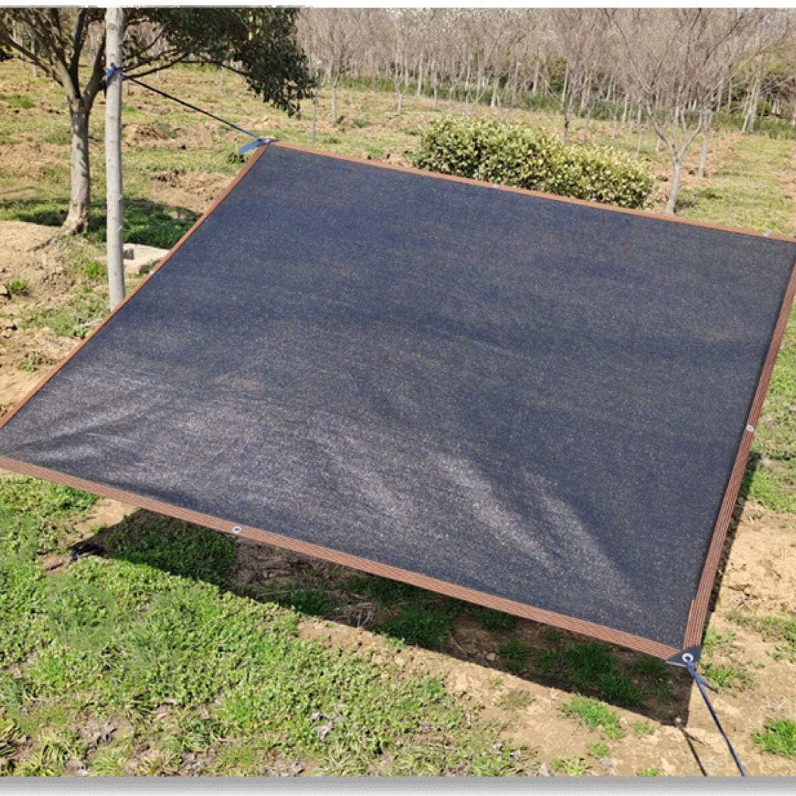80% UV Block Black Sun Mesh Shade Cloth with Taped Edge & Grommets - UV Resistant Sunblock Net for Greenhouse, Garden, Parking Shed, Kennel & Outdoor Shade Solutions