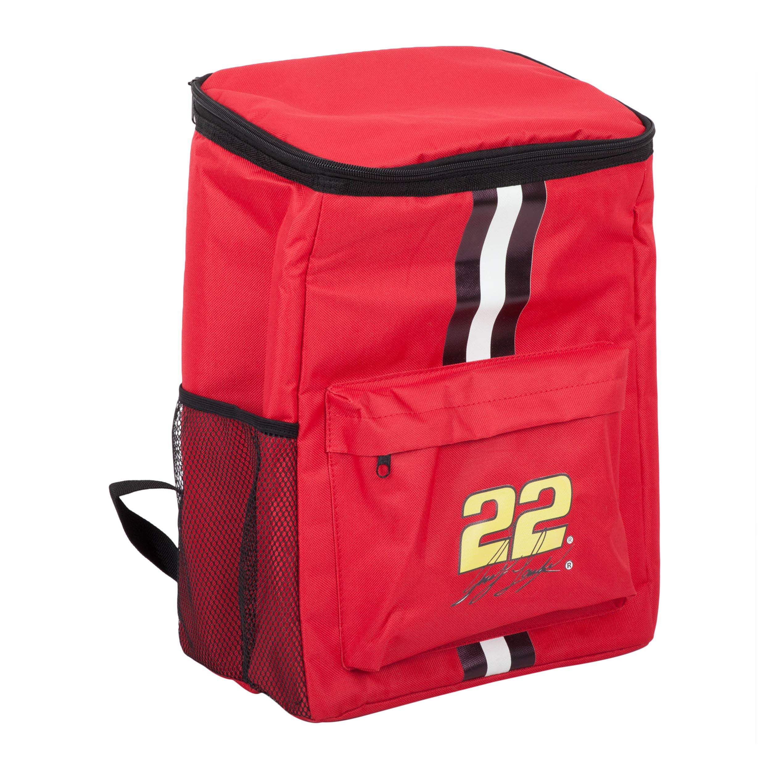 FOCO Logano #22 Insulated Cooler Backpack - 24L Water Resistant Travel Bag with Mesh Pocket - Lightweight Unisex Cooler for Beach, Camping, Tailgating & Outdoor Adventures - Officially Licensed NASCAR Fan Gear