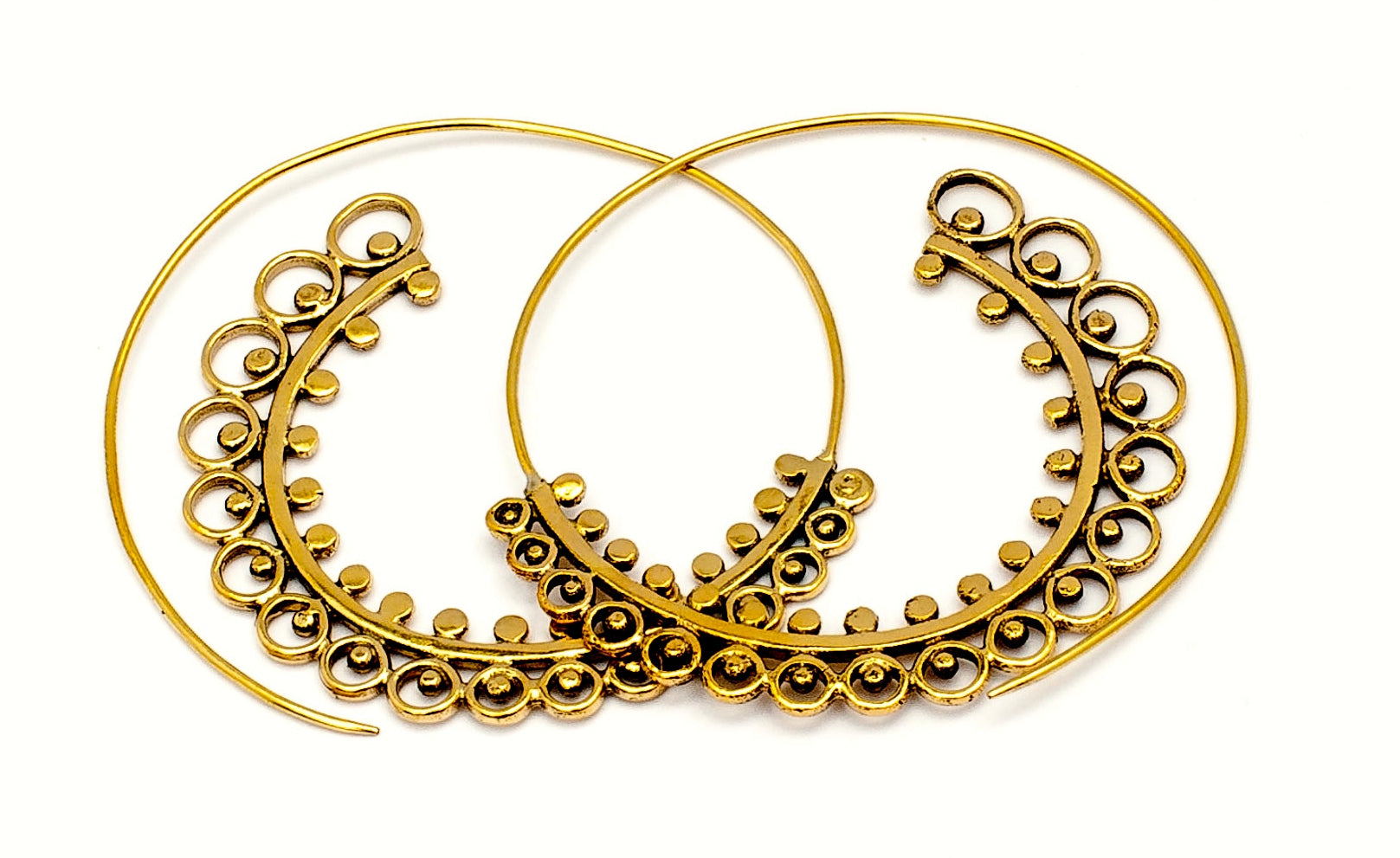 Handmade Hammered Copper Solstice Spirals - Boho Wall Decor for Home, Yoga Studio & Meditation Space